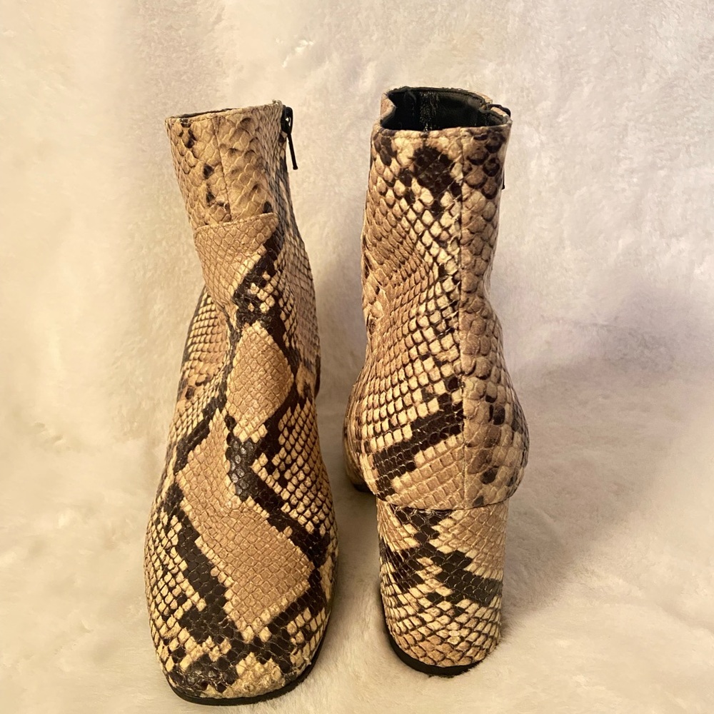 Italian Leather Python Botties 2 Inch Heel - image 3